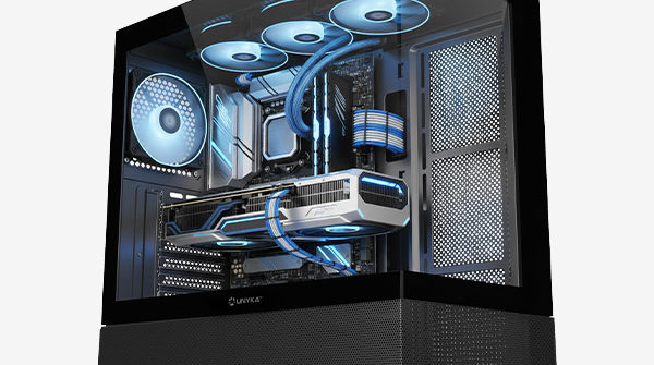 Revelat Black Caja ATX gaming con frontal y lateral de Cristal Templado